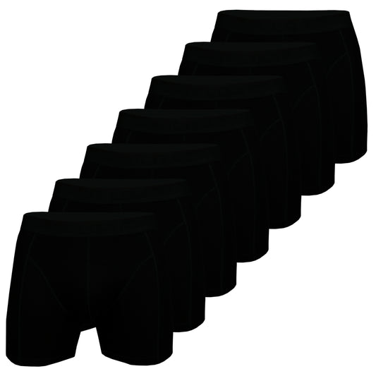 Men's Bamboo Boxershort Black 7 pcs in a Box