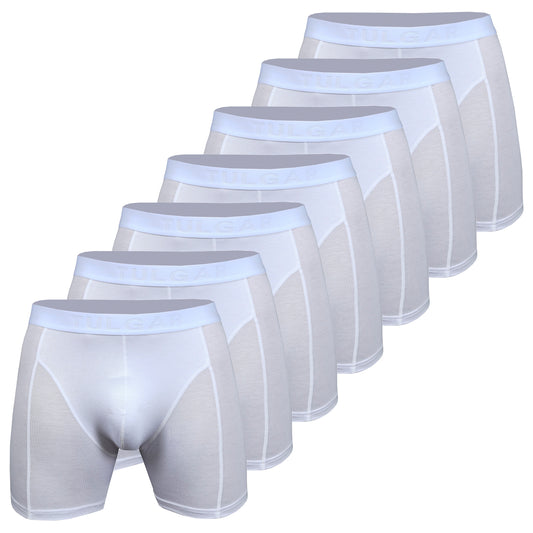 Men's Bamboo Boxershort White 7 pcs in a Box