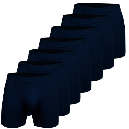 Men's Bamboo Boxershort Navy Blue 7 pcs in a Box