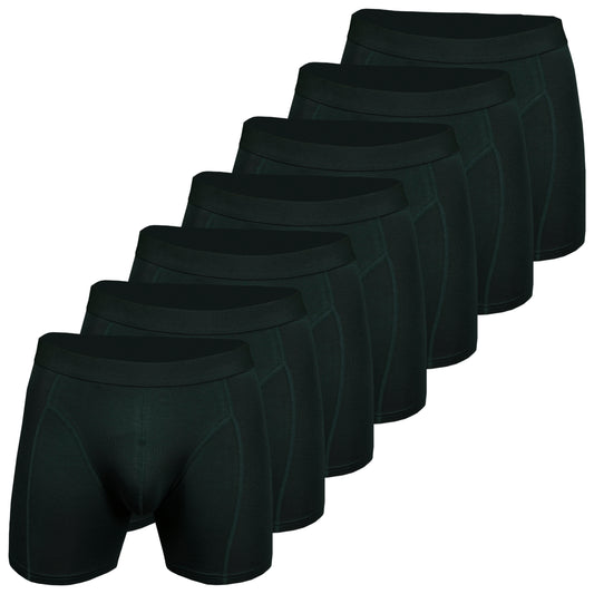 Men's Bamboo Boxershort Dark Green 7 pcs in a Box