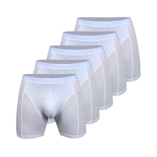 Men's Bamboo Boxershort White 5 pcs in a Box