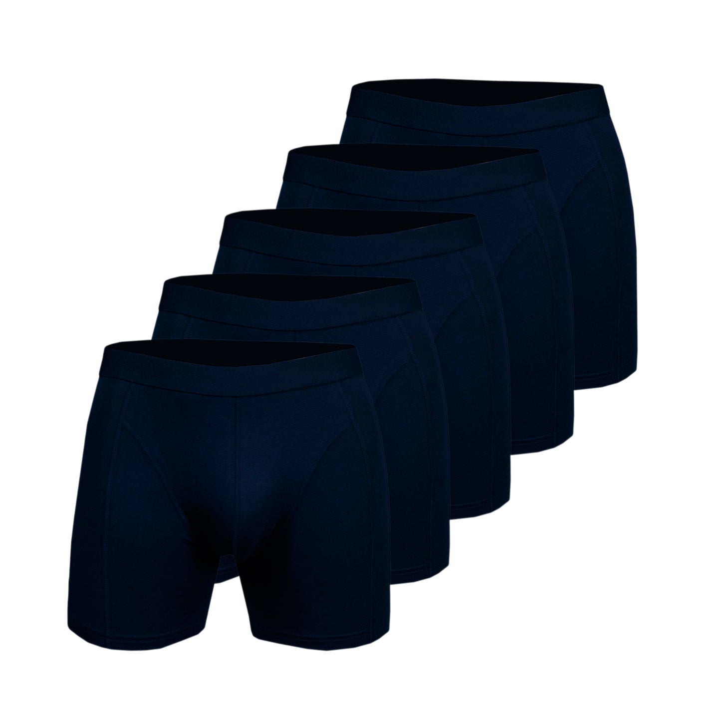 Men's Bamboo Boxershort Navy Blue 5 pcs in a Box