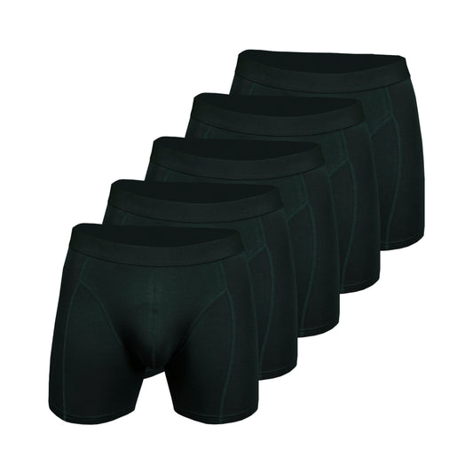 Men's Bamboo Boxershort Dark Green 5 pcs in a Box