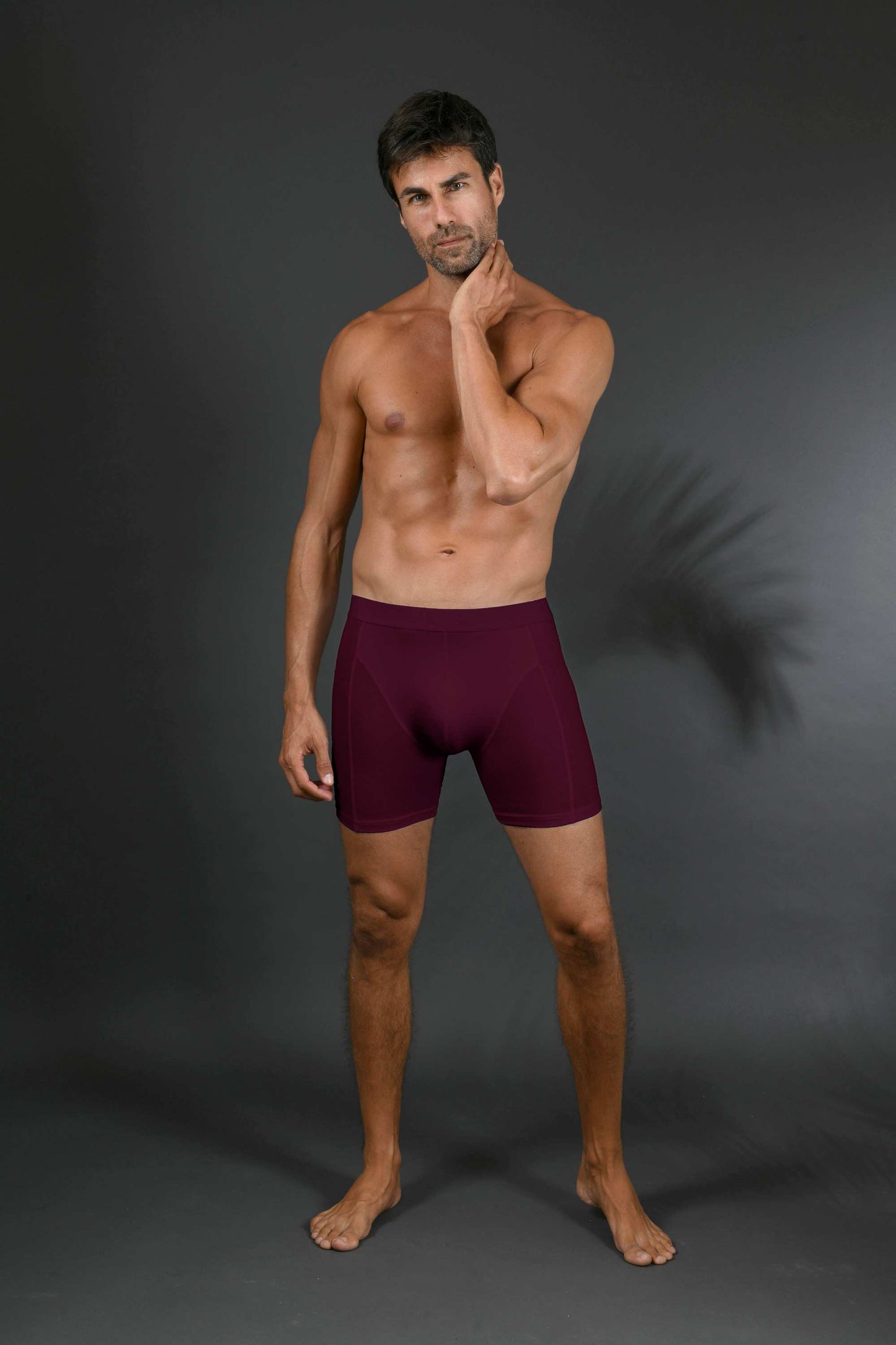 Men's Bamboo Boxershort Burgundy 1 pcs