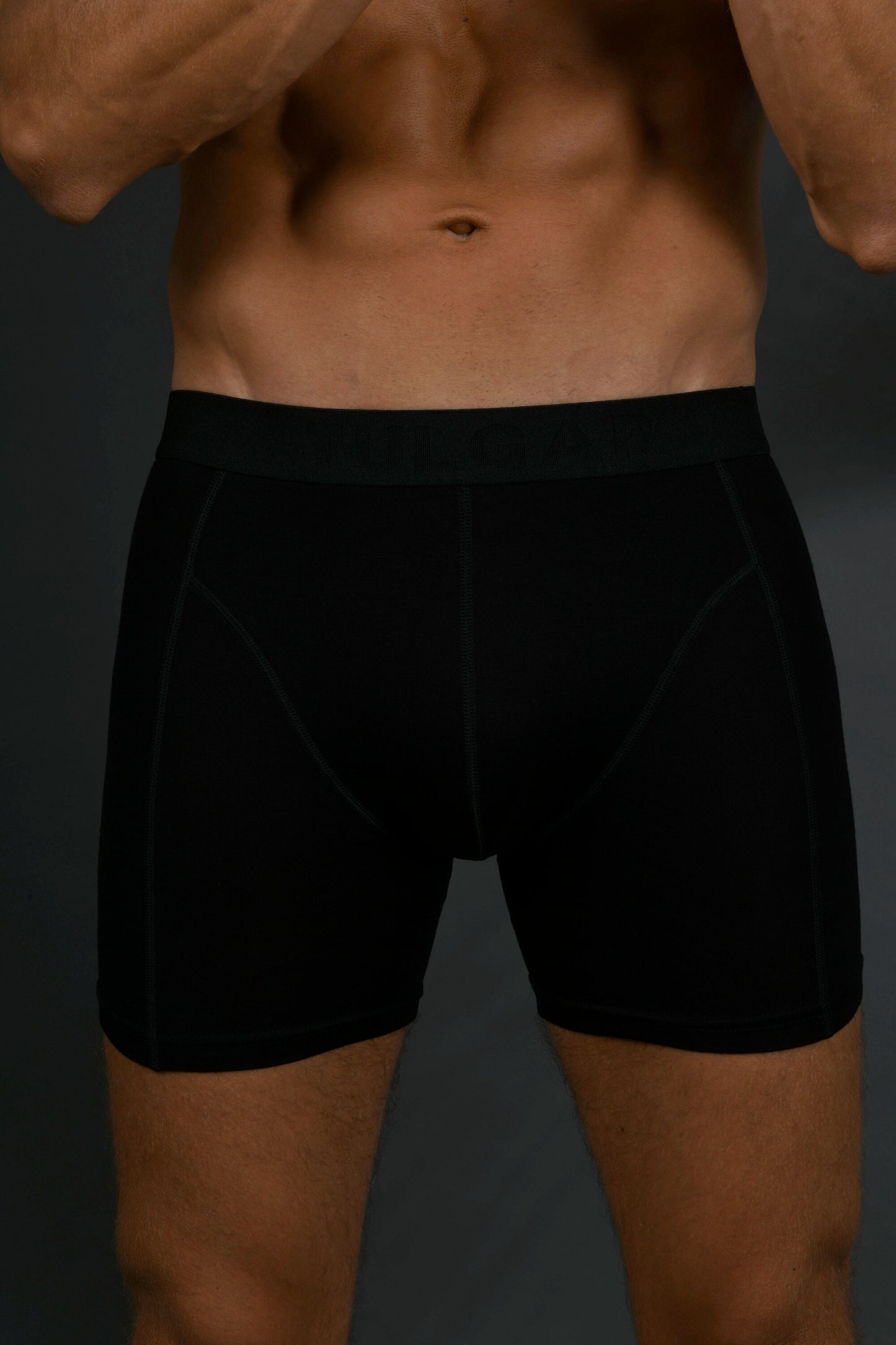 Men's Bamboo Boxershort Black 5 pcs in a Box