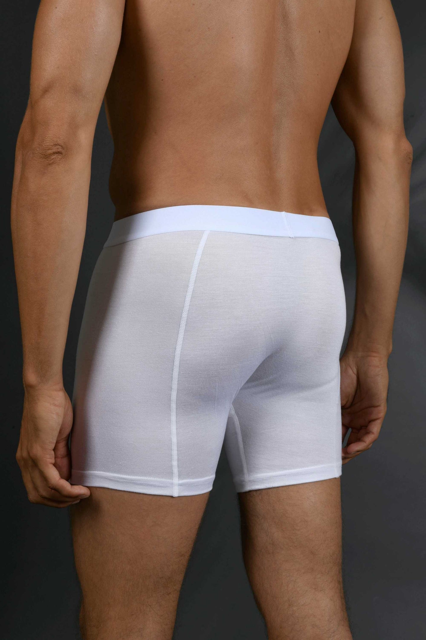 Men's Bamboo Boxershort White 3 pcs in a Box