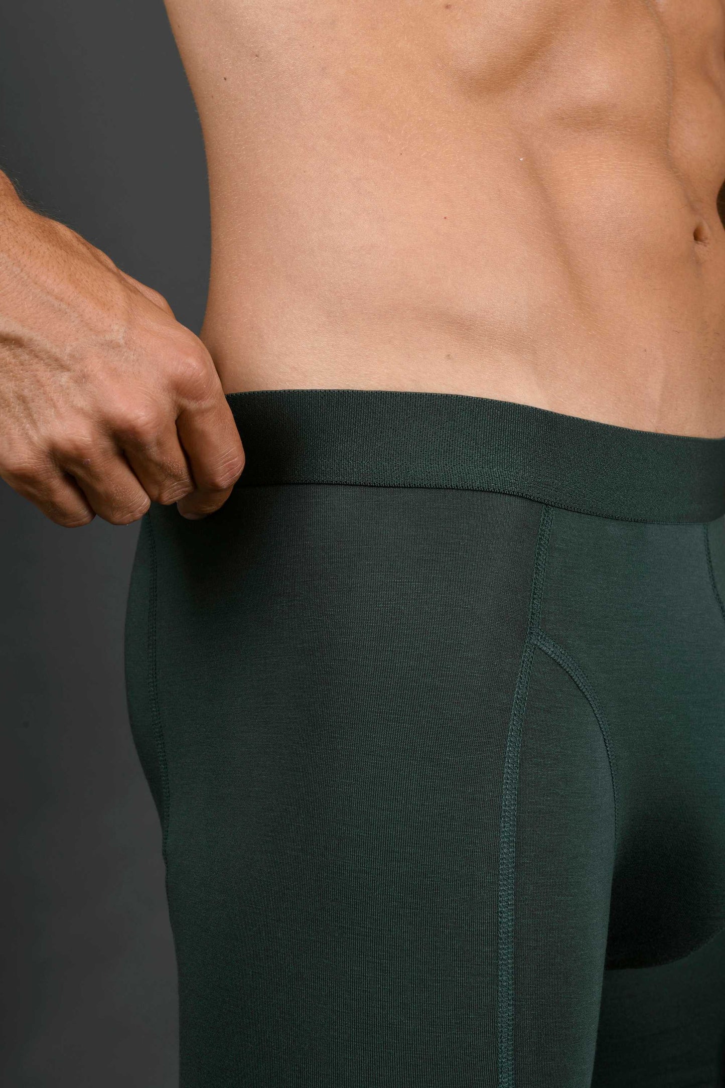 Men's Bamboo Boxershort Dark Green 3 pcs in a Box