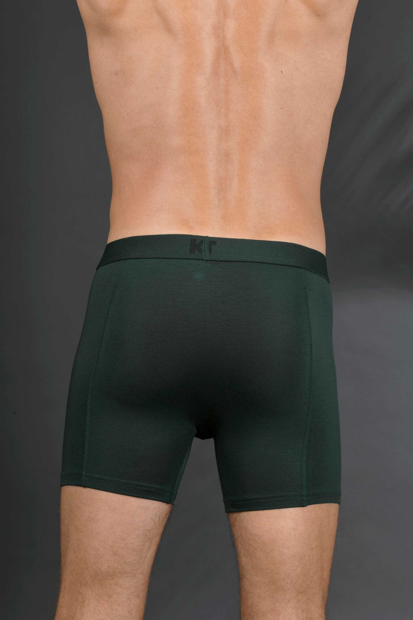 Men's Bamboo Boxershort Dark Green 3 pcs in a Box